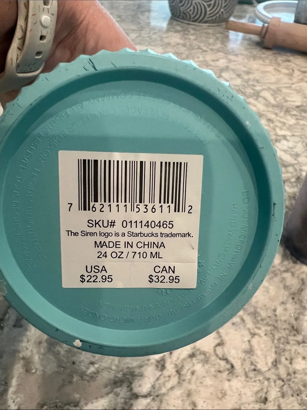 Starbucks Glacier Blue ombré bling Studded Reusable Tumbler venti
